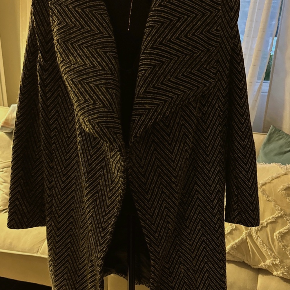 Chic Chevron Pattern Coat